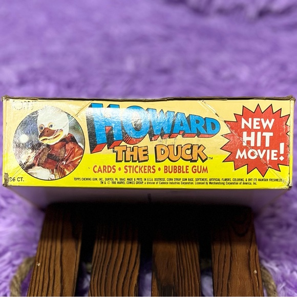 1986 TOPPS Howard The Duck Empty Card Box - Picture 4 of 8